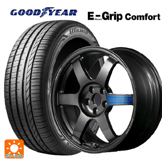 225/55R17 97W グッドイヤー エフィシェントグリップ コンフォート レイズ ボルクレーシング TE37サーガ クラブレーサー DB 17-7.5J 国産車用 サマータイヤホイール4本セット 166,235円