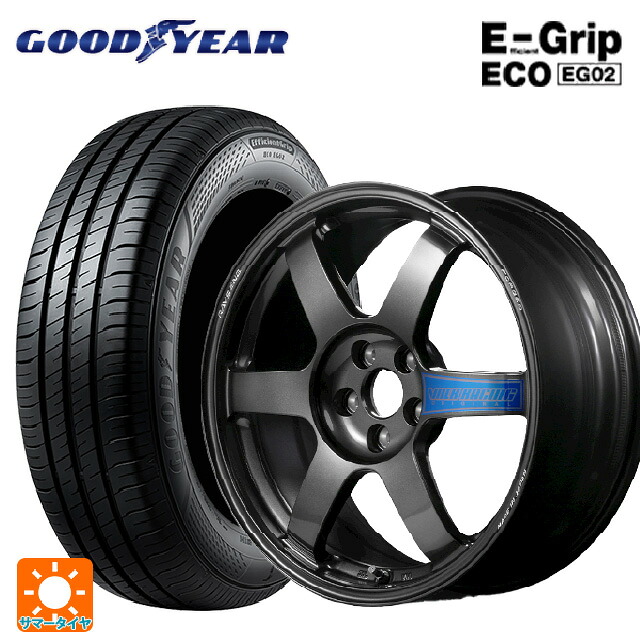 215/50R17 91V グッドイヤー エフィシェントグリップ エコ EG02 レイズ ボルクレーシング TE37サーガ クラブレーサー DB 17-7.5J 国産車用 サマータイヤホイール4本セット