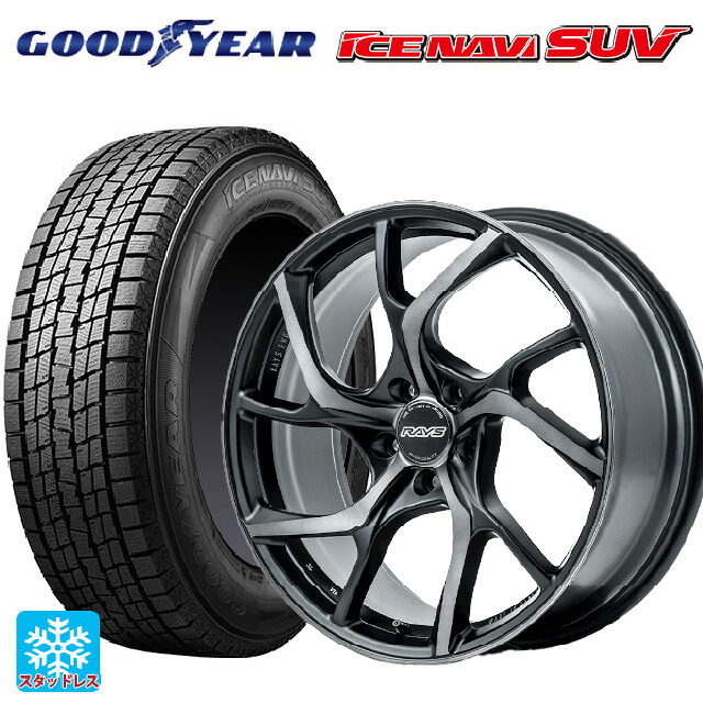 225/55R19 99Q グッドイヤー アイスナビ SUV レイズ VMF C 01 プレミアム PH 19-8J 国産車用 スタッドレスタイヤホイール4本セット