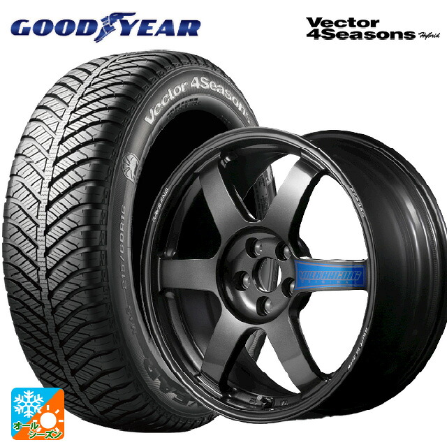 215/45R17 91H XL グッドイヤー ベクターフォーシーズンズ ハイブリッド レイズ ボルクレーシング TE37サーガ クラブレーサー DB 17-7.5J 国産車用 オールシーズンタイヤホイール4本セット｜タイヤホイール専門店コニシタイヤ