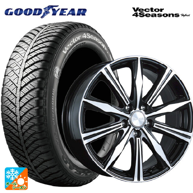 205/50R17 93H XL グッドイヤー ベクターフォーシーズンズ ハイブリッド ブリヂストン バルミナ K10 B/N 17-7J 国産車用 オールシーズンタイヤホイール4本セット｜タイヤホイール専門店コニシタイヤ