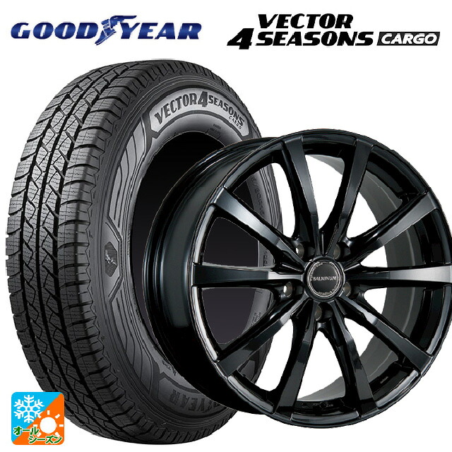 155/80R14 88/86N グッドイヤー ベクター4シーズンズ カーゴ ブリヂストン バルミナ LS10 B 14-5.5J 国産車用 オールシーズンタイヤホイール4本セット|タイヤホイール専門店コニシタイヤ