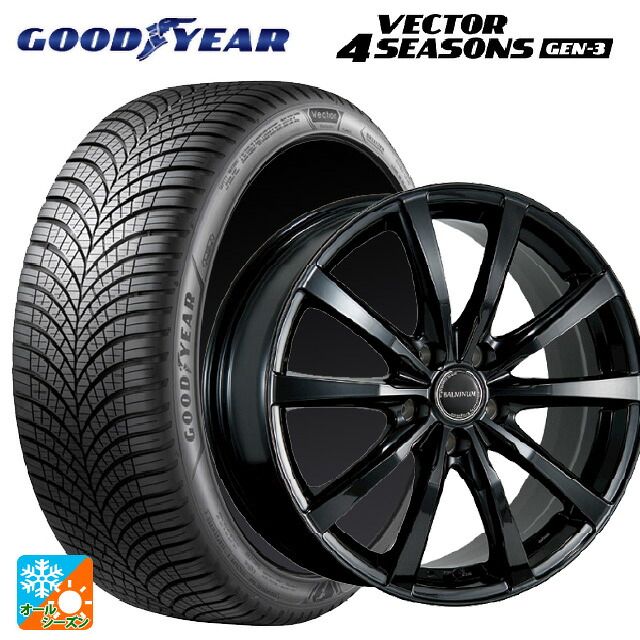 245/45R18 100Y XL グッドイヤー ベクター4シーズンズ ジェン3 ブリヂストン バルミナ LS10 B 18-7.5J 国産車用 オールシーズンタイヤホイール4本セット