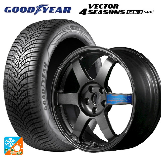 2024年製 225/60R17 103V XL グッドイヤー ベクター4シーズンズ ジェン3 SUV # レイズ ボルクレーシング TE37サーガ クラブレーサー DB 17-7.5J 国産車用 オールシーズンタイヤホイール4本セット