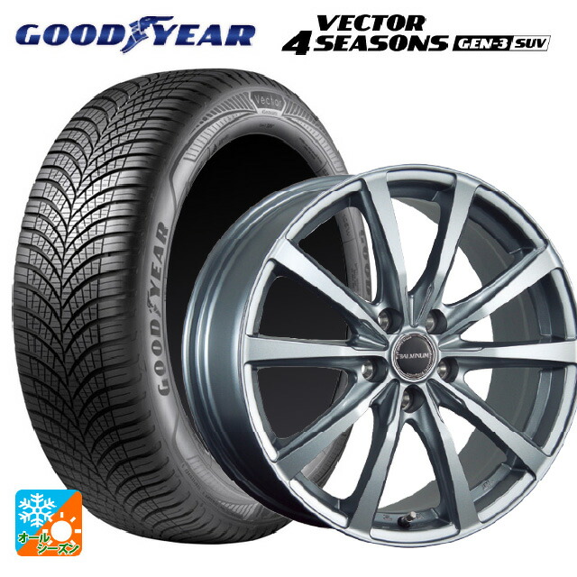 235/65R18 110V XL グッドイヤー ベクター4シーズンズ ジェン3 SUV ブリヂストン バルミナ LS10 SG 18-7.5J 国産車用 オールシーズンタイヤホイール4本セット