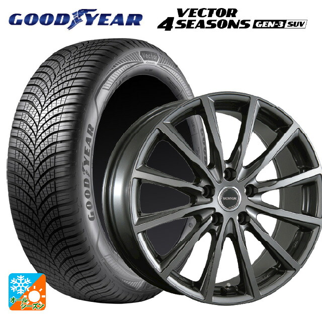 235/55R19 105W XL グッドイヤー ベクター4シーズンズ ジェン3 SUV ブリヂストン バルミナ AR12 GM2 19-7.5J 国産車用 オールシーズンタイヤホイール4本セット