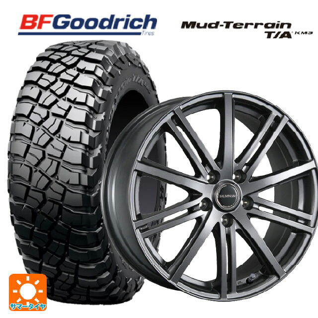 225/75R16 115/112Q BFグッドリッチ マッドテレーン TA KM3 ブラックレター 正規品 ブリヂストン バルミナ BR10 GM 16-6.5J 国産車用 サマータイヤホイール4本セット｜タイヤホイール専門店コニシタイヤ