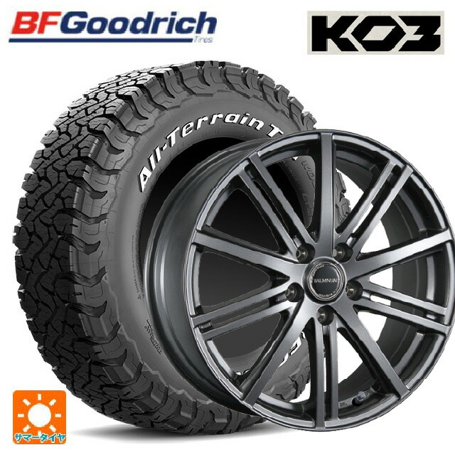 225/70R16 102/99S BFグッドリッチ オールテレーン TA KO3 ホワイトレター 正規品 ブリヂストン バルミナ BR10 GM 16-6.5J 国産車用 サマータイヤホイール4本セット 100,139円