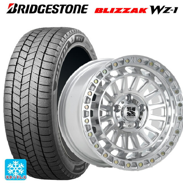 2025年製 215/45R18 89Q ブリヂストン ブリザック WZ1 正規品 エムエルジェイ エクストリームJ XJ08 グロスマシンド 18-8J 国産車用 スタッドレスタイヤホイール4本セット
