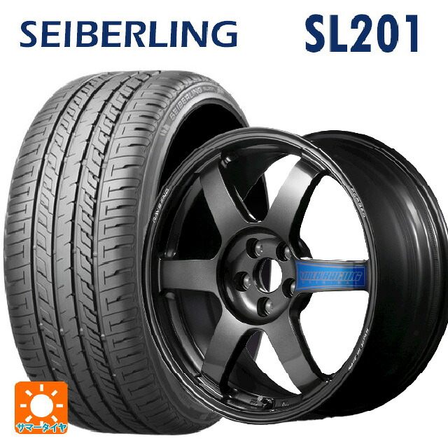 225/45R17 91W セイバーリング セイバーリング SL201(ブリヂストン工場生産） レイズ ボルクレーシング TE37サーガ クラブレーサー DB 17-7.5J 国産車用 サマータイヤホイール4本セット