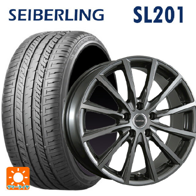 195/55R15 85V セイバーリング セイバーリング SL201(ブリヂストン工場生産) ブリヂストン バルミナ AR12 GM2 15-5.5J 国産車用 サマータイヤホイール4本セット|タイヤホイール専門店コニシタイヤ