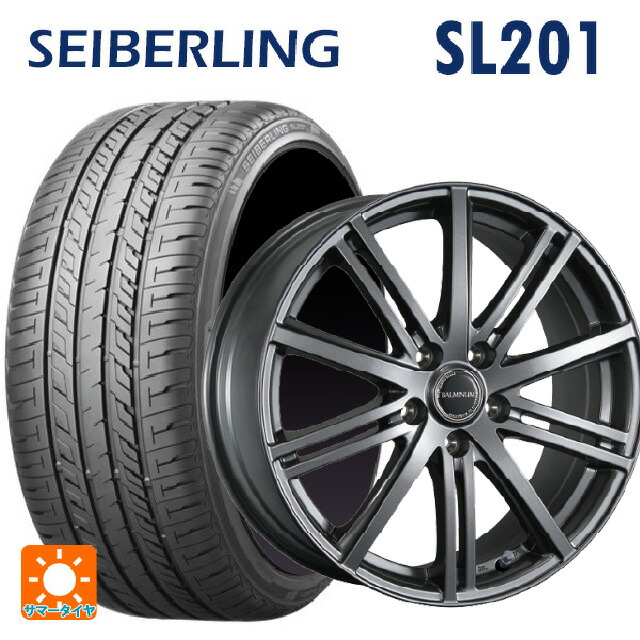 165/55R15 75V セイバーリング セイバーリング SL201(ブリヂストン工場生産） ブリヂストン バルミナ BR10 GM 15-4.5J 国産車用 サマータイヤホイール4本セット