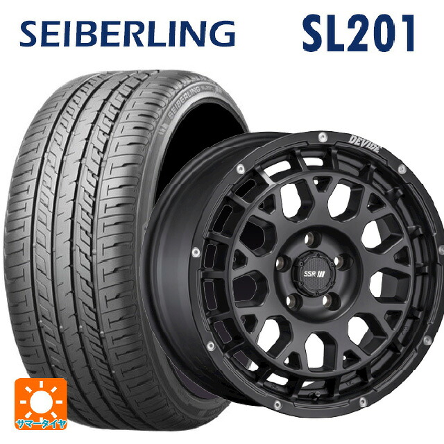 215/60R16 95H セイバーリング セイバーリング SL201(ブリヂストン工場生産) タナベ SSR ディバイド GM フラットブラック 16-7J 国産車用 サマータイヤホイール4本セット|タイヤホイール専門店コニシタイヤ
