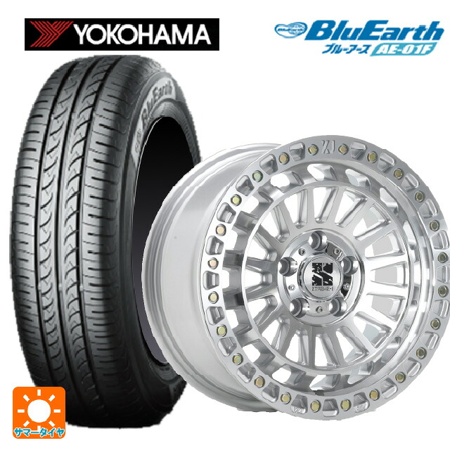 205/55R16 91V ヨコハマ ブルーアース AE01F エムエルジェイ エクストリームJ XJ08 グロスマシンド 16-7J 国産車用 サマータイヤホイール4本セット