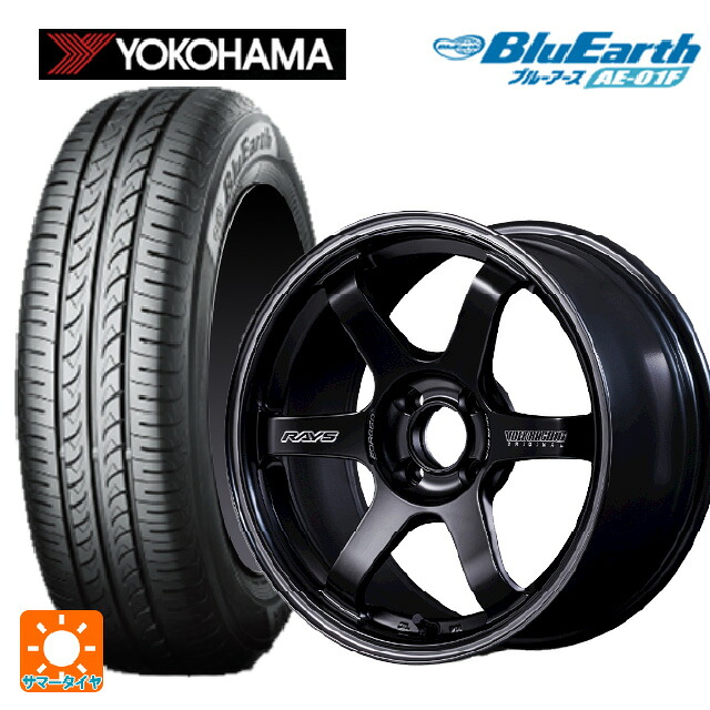 185/55R16 83V ヨコハマ ブルーアース AE01F レイズ ボルクレーシング TE37 ソニックSL PH 16-6J 国産車用 サマータイヤホイール4本セット
