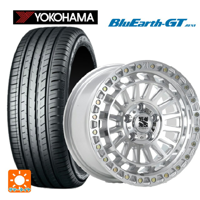 245/40R18 97W XL ヨコハマ ブルーアースGT AE51 エムエルジェイ エクストリームJ XJ08 グロスマシンド 18-8J 国産車用 サマータイヤホイール4本セット