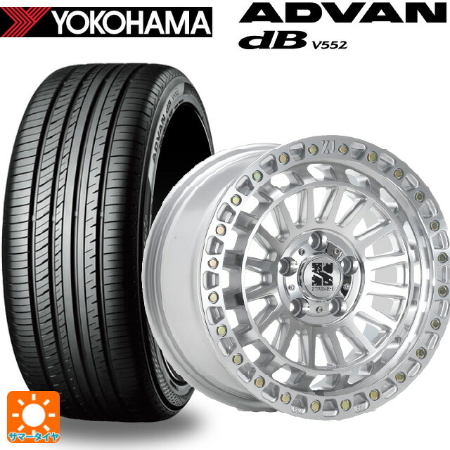 トヨタ bZ4X(11/15系)用 235/60R18 107W XL ヨコハマ アドバンデシベル V552 for SUV 正規品 エムエルジェイ エクストリームJ XJ08 グロスマシンド 新品サマータイヤホイール 4本セット
