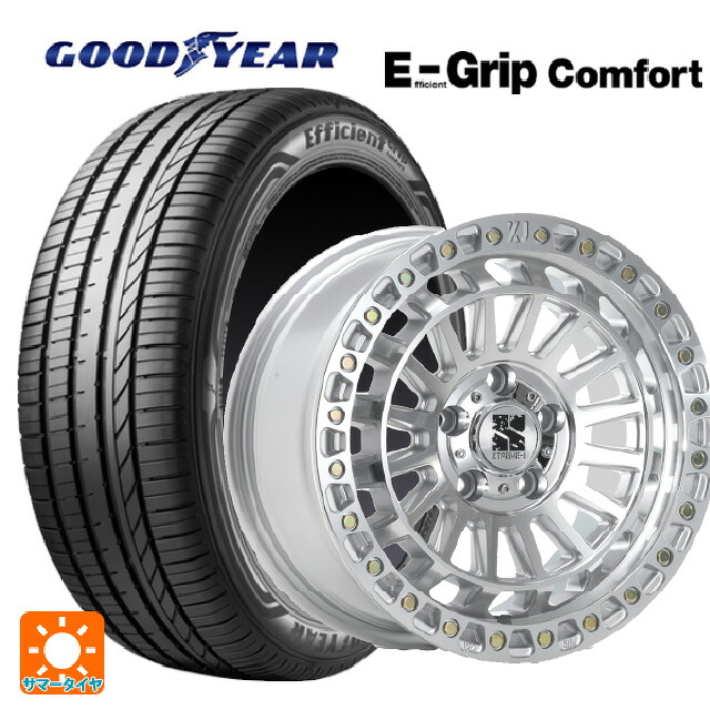 215/50R17 95V XL グッドイヤー エフィシェントグリップ コンフォート エムエルジェイ エクストリームJ XJ08 グロスマシンド 17-7.5J 国産車用 サマータイヤホイール4本セット|タイヤホイール専門店コニシタイヤ