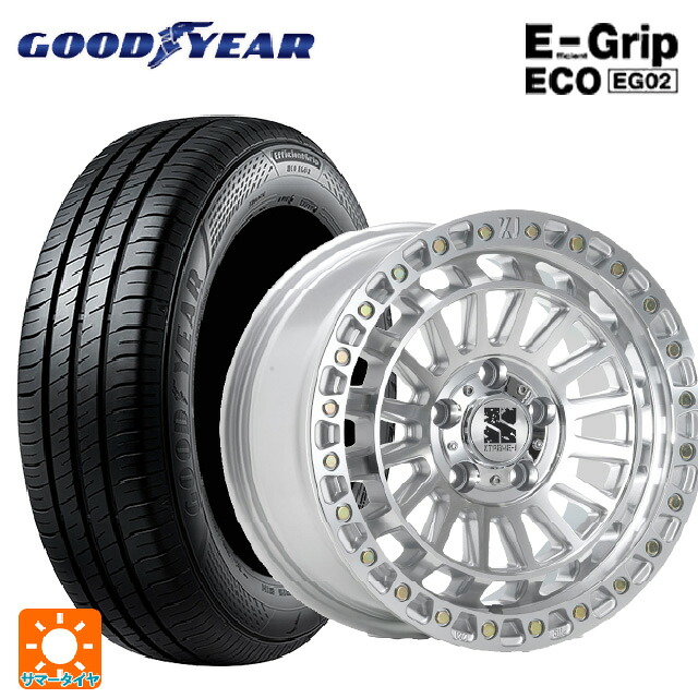 225/45R18 95W XL グッドイヤー エフィシェントグリップ エコ EG02 エムエルジェイ エクストリームJ XJ08 グロスマシンド 18-8J 国産車用 サマータイヤホイール4本セット|タイヤホイール専門店コニシタイヤ