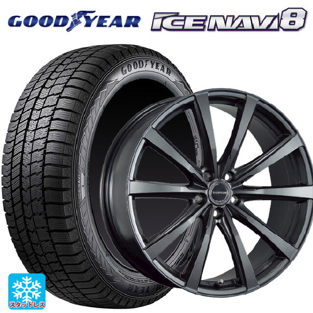 トヨタ クラウンクロスオーバー(35系)用 225/60R18 100Q グッドイヤー アイスナビ8 ブリヂストン バルミナ LS10 GM 新品スタッドレスタイヤホイール 4本セット