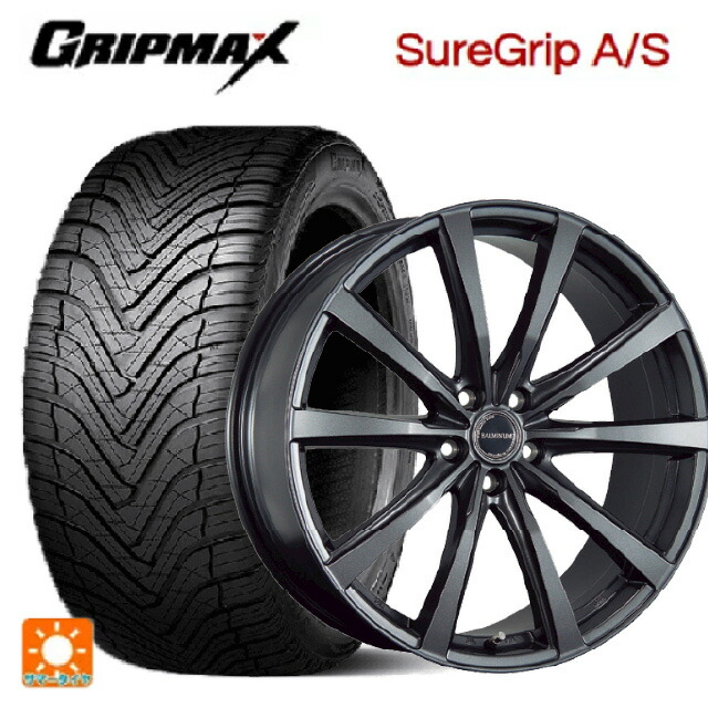 トヨタ クラウンセダン(AZSH32)用 235/55R19 105W XL グリップマックス シュアグリップ A/S ブラックレター ブリヂストン バルミナ LS10 GM 新品オールシーズンタイヤホイール 4本セット 97,042円