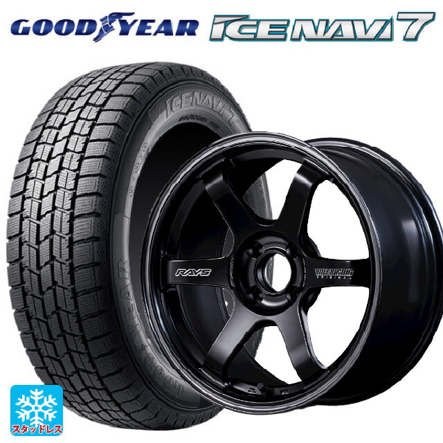 195/65R16 92Q グッドイヤー アイスナビ7(数量限定) # レイズ ボルクレーシング TE37 ソニックブラックシャドウ LTD PH 16-6J 国産車用 スタッドレスタイヤホイール4本セット｜タイヤホイール専門店コニシタイヤ