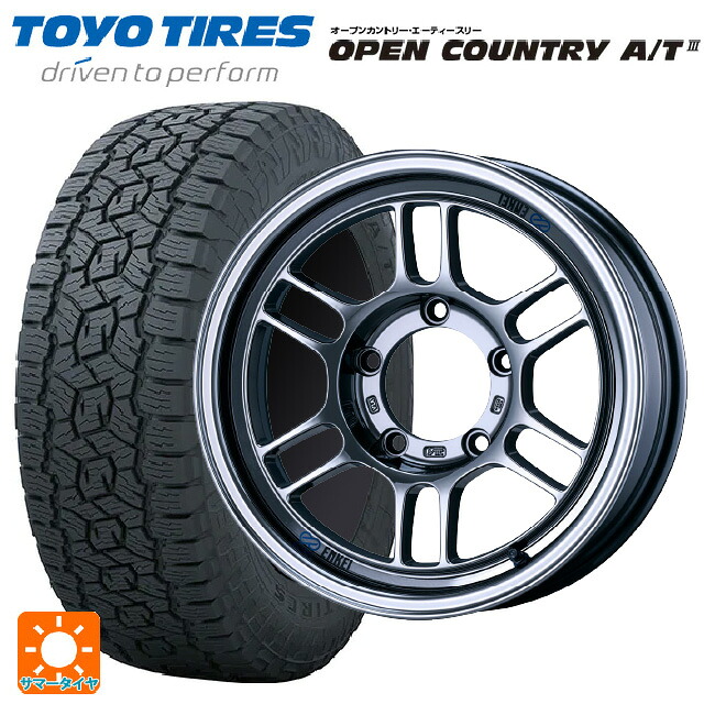 スズキ ジムニーノマド(JC74W)用 225/70R16 103H トーヨー オープンカントリー AT3 ブラックレター エンケイ オールロード RPT1 # SBC 新品サマータイヤホイール 5本セット