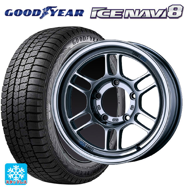 215/65R16 98Q グッドイヤー アイスナビ8 # エンケイ オールロード RPT1 # SBC 16-6J 国産車用 スタッドレスタイヤホイール4本セット