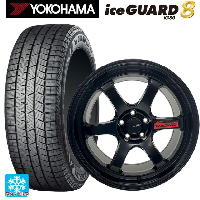 ホンダ シビック タイプR(FL5)用 2025年製 245/40R18 97Q XL ヨコハマ アイスガード8(IG80) エムアイディー MIDレーシング R06 ブラックエディション セミグロスブラック 新品スタッドレスタイヤホイール 4本セット