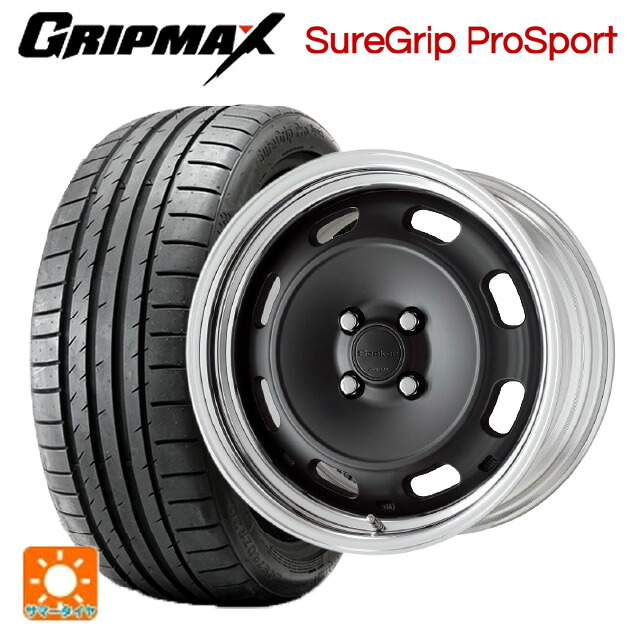 215/45R18 93Y XL グリップマックス シュアグリップ プロスポーツ ブラックレター ワーク シーカー DT MBL 18-7.5J 国産車用 サマータイヤホイール4本セット｜タイヤホイール専門店コニシタイヤ