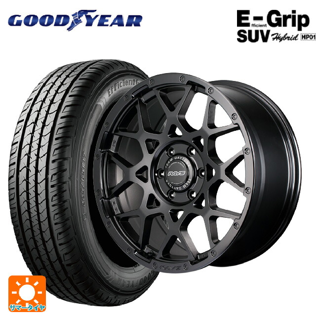 トヨタ ランドクルーザー300(300系)用 265/55R20 113V XL グッドイヤー エフィシェントグリップSUV HP01 レイズ チームデイトナ M8 ブラックエディション BOJ 新品サマータイヤホイール 4本セット