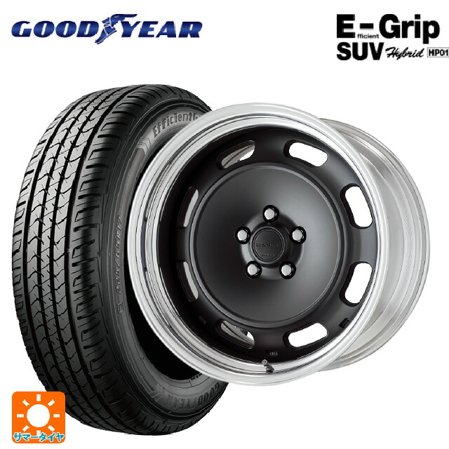 225/65R18 103H グッドイヤー エフィシェントグリップSUV HP01 ワーク シーカー DT MBL 18-8.5J 国産車用 サマータイヤホイール4本セット