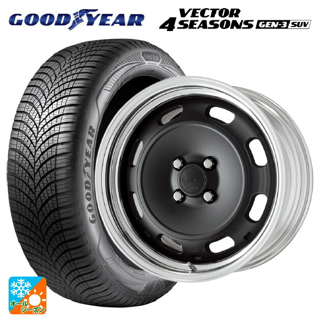 225/65R17 106V XL グッドイヤー ベクター4シーズンズ ジェン3 SUV ワーク シーカー DT MBL 17-7J 国産車用 オールシーズンタイヤホイール4本セット｜タイヤホイール専門店コニシタイヤ