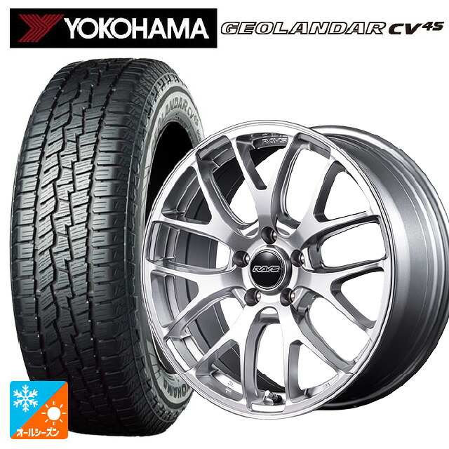 トヨタ bZ4X(11/15系)用 235/60R18 107V XL ヨコハマ ジオランダー CV 4S G061 正規品 レイズ RS 2X7FA-C SU 新品オールシーズンタイヤホイール 4本セット
