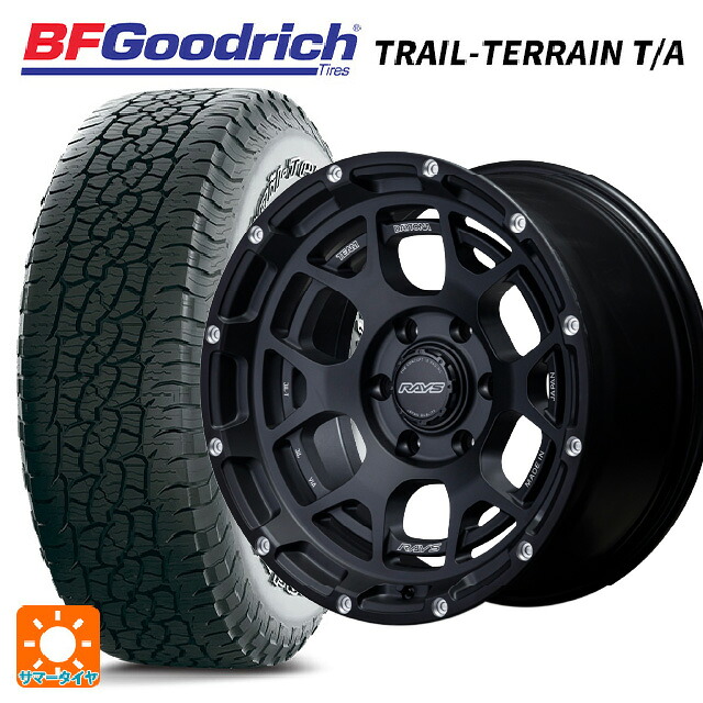トヨタ ランドクルーザープラド(150系)用 265/65R18 114T BFグッドリッチ トレイルテレーン T/A ホワイトレター 正規品 レイズ チームデイトナ M6 BPL 新品サマータイヤホイール 4本セット