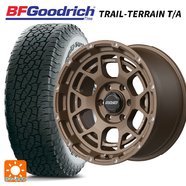 トヨタ ランドクルーザープラド(150系)用 265/65R18 114T BFグッドリッチ トレイルテレーン T/A ホワイトレター 正規品 レイズ チームデイトナ M6 JPL 新品サマータイヤホイール 4本セット 201,400円