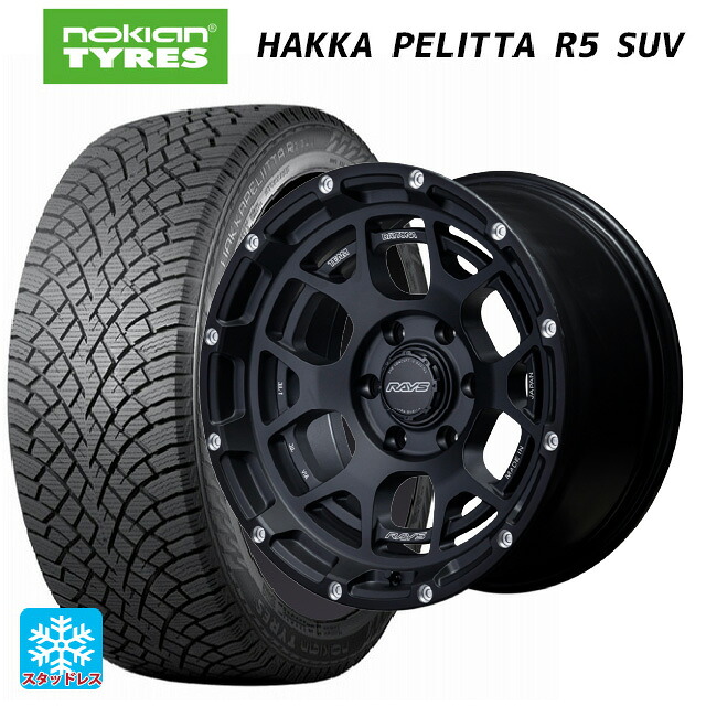トヨタ ランドクルーザープラド(150系)用 265/60R18 114R XL ノキアン ハッカペリッタR5 SUV レイズ チームデイトナ M6 BPL 新品スタッドレスタイヤホイール 4本セット 166,895円