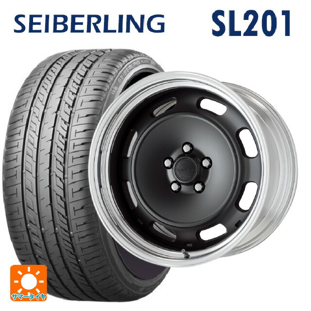 225/55R18 98V セイバーリング セイバーリング SL201(ブリヂストン工場生産) ワーク シーカー DT MBL 18-8J 国産車用 サマータイヤホイール4本セット|タイヤホイール専門店コニシタイヤ