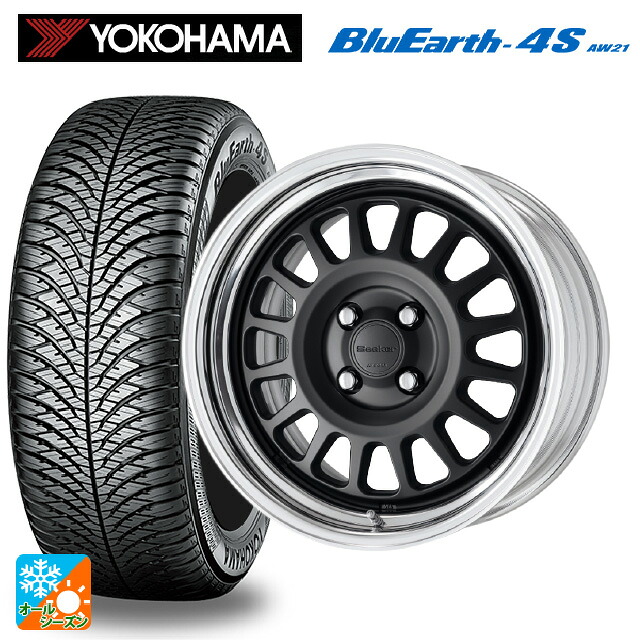 225/50R18 99W XL ヨコハマ ブルーアース4S AW21 # ワーク シーカー FD MBL 18-7.5J 国産車用 オールシーズンタイヤホイール4本セット|タイヤホイール専門店コニシタイヤ