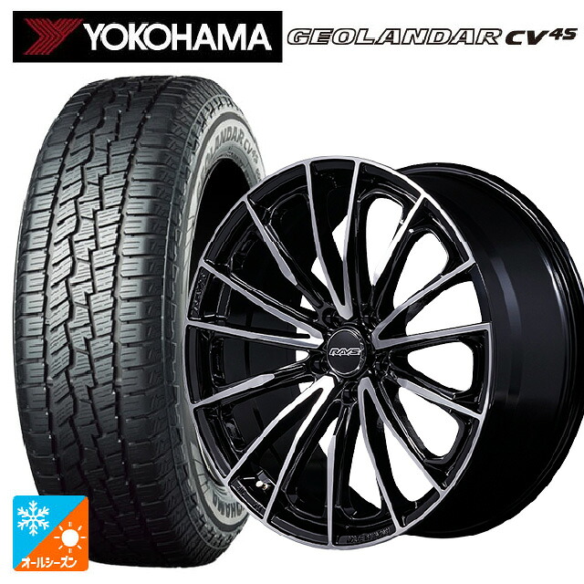 トヨタ ヴェルファイア(40系)用 225/60R18 104V XL ヨコハマ ジオランダー CV 4S G061 正規品 レイズ ベルサス ヴォウジェ SE スペックM BAZ 新品オールシーズンタイヤホイール 4本セット