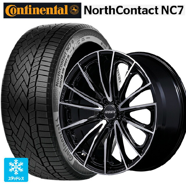 235/55R19 105T XL コンチネンタル ノースコンタクトNC7 正規品 # レイズ ベルサス ヴォウジェ SE スペックM BAZ 19-8J 国産車用 スタッドレスタイヤホイール4本セット｜タイヤホイール専門店コニシタイヤ