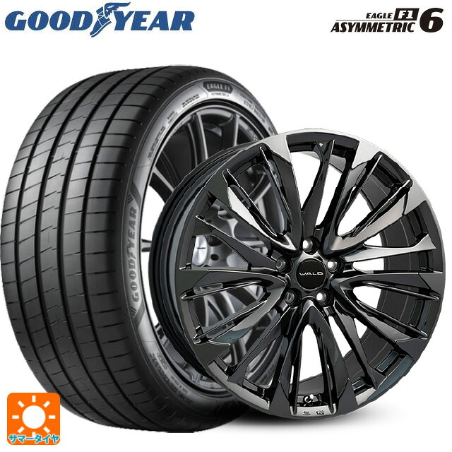 トヨタ クラウンクロスオーバー(35系)用 225/45R21 95W グッドイヤー イーグル F1 アシメトリック6 ヴァルド ジェニュインライン FS001 DBC 3 新品サマータイヤホイール 4本セット