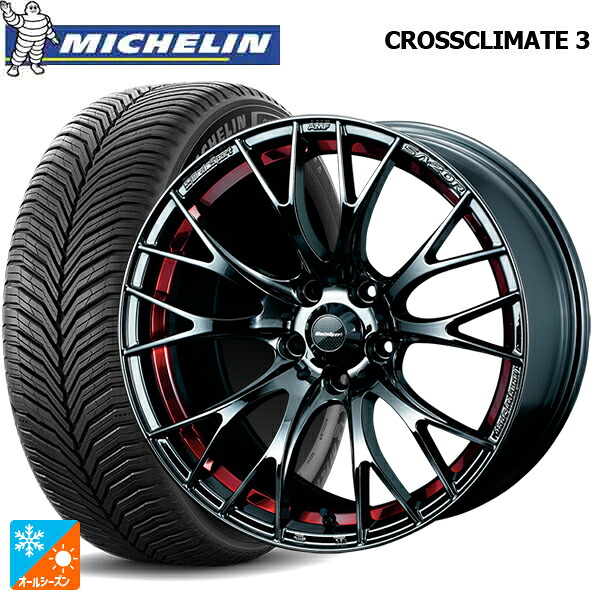 225/50R18 95V ミシュラン クロスクライメイト3 正規品 ウェッズ ウェッズスポーツ SA20R RLC 18-7.5J 国産車用 オールシーズンタイヤホイール4本セット｜タイヤホイール専門店コニシタイヤ