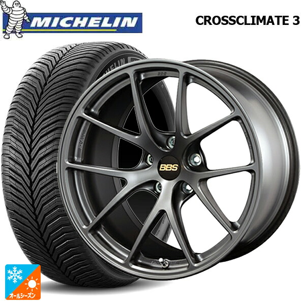 225/50R18 95V ミシュラン クロスクライメイト3 正規品 BBS RI-A MGR 18-7.5J 国産車用 オールシーズンタイヤホイール4本セット