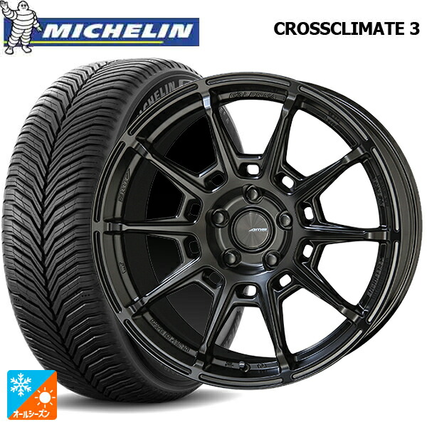 225/50R18 95V ミシュラン クロスクライメイト3 正規品 共豊 ガレルナ レフィーノ made by エンケイ MB 18-7.5J 国産車用 オールシーズンタイヤホイール4本セット