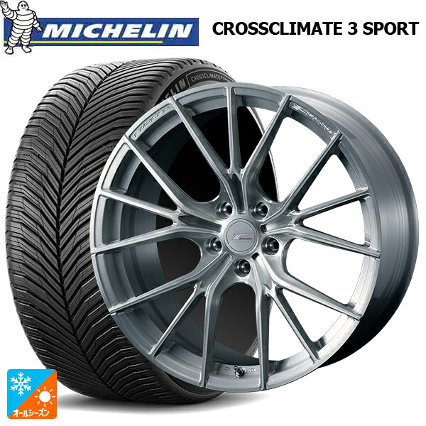 245/45R19 102Y XL ミシュラン クロスクライメイト3 スポーツ 正規品 ウェッズ エフゼロ FZ-1 BRUSHED 19-9J 国産車用 オールシーズンタイヤホイール4本セット
