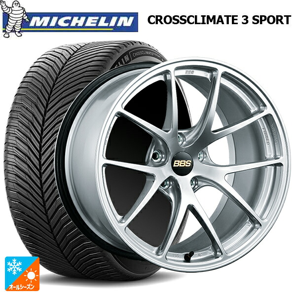 トヨタ GRヤリス(PA系)用 235/40R18 95Y XL ミシュラン クロスクライメイト3 スポーツ 正規品 BBS RI-A DS 新品オールシーズンタイヤホイール 4本セット｜タイヤホイール専門店コニシタイヤ