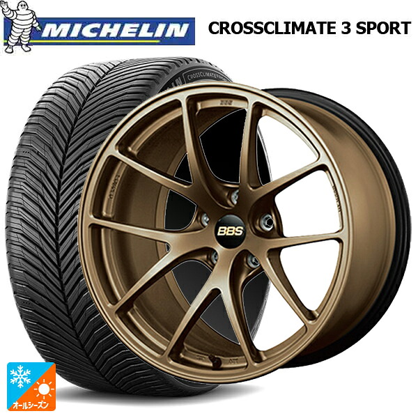 トヨタ GR86(ZN8)用 215/40R18 89Y XL ミシュラン クロスクライメイト3 スポーツ 正規品 BBS RI-A MBZ 新品オールシーズンタイヤホイール 4本セット