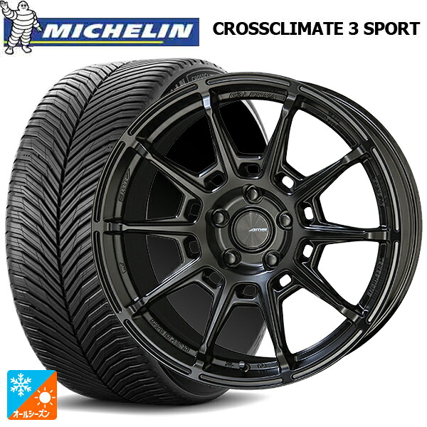 トヨタ GR86(ZN8)用 215/40R18 89Y XL ミシュラン クロスクライメイト3 スポーツ 正規品 共豊 ガレルナ レフィーノ made by エンケイ MB 新品オールシーズンタイヤホイール 4本セット|タイヤホイール専門店コニシタイヤ