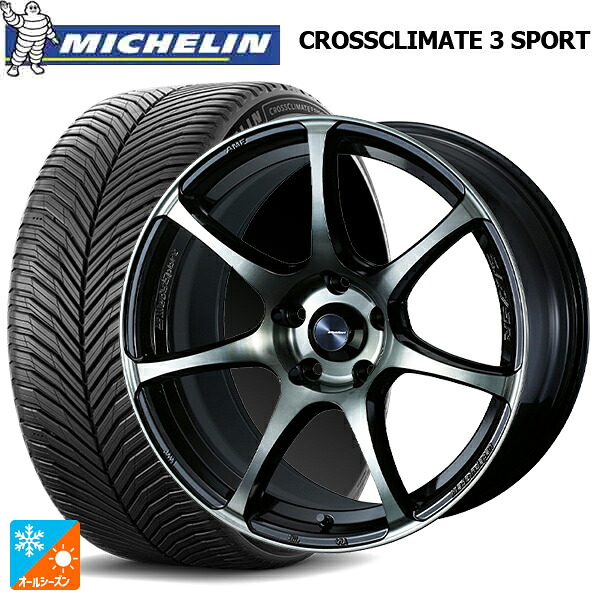 トヨタ GR86(ZN8)用 235/40R18 95Y XL ミシュラン クロスクライメイト3 スポーツ 正規品 ウェッズ ウェッズスポーツ SA75R WBC 新品オールシーズンタイヤホイール 4本セット|タイヤホイール専門店コニシタイヤ